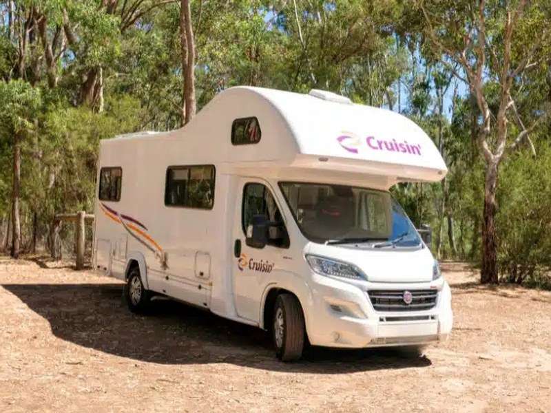 Cruisin Motorhomes Adventurer motorhome parked in the bush
